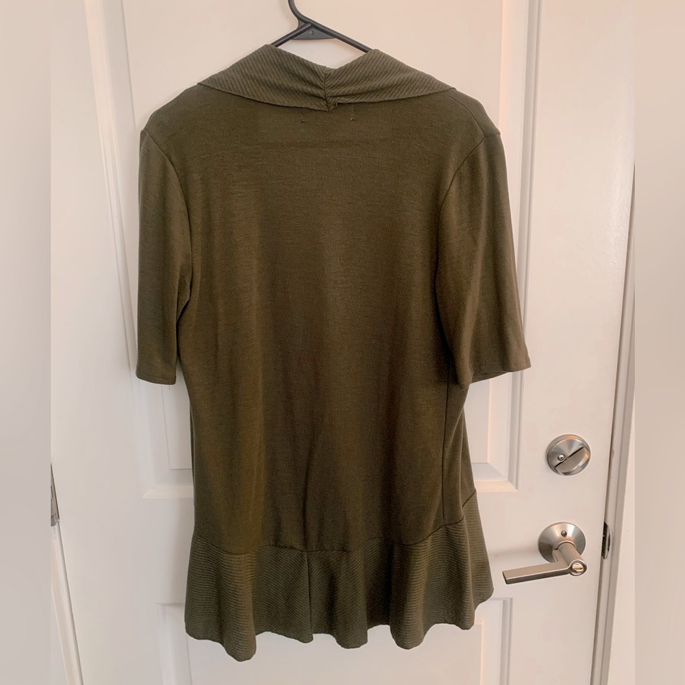 Decree Dark Green Women's Cardigan - Picture 2 of 3